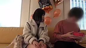 A girl that wants some cock gets paid for it from a nerd and goes on to perform various twisted positions such as cowgirl and without a condom