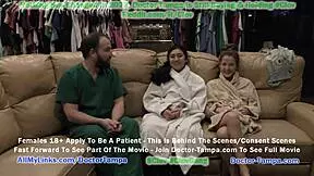 In this sexually explicit instructional video filmed at Tampa University, young adult Jasmine Rose, along with Stacy Shepard, a nurse, and Doctor Tampa, submits to a degrading pelvic exam