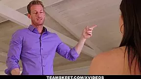 Paris Cummings, the slutty babysitter, gets carnal with her handsome employer