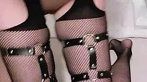 Punk girl shows off her openings