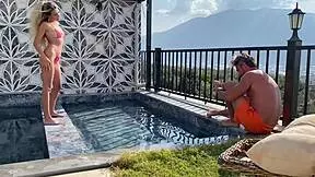 Innocent teen enjoys outdoor sex