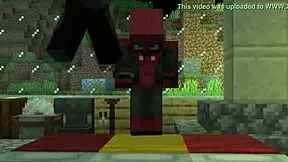 Minecraft love affair with Spiderman
