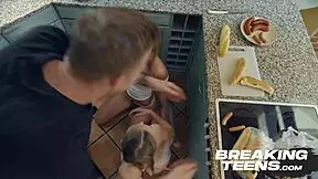 Threesome action with big dick lovers