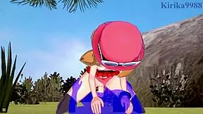 Serena and Bea Saotome’s sexy scenes with a experienced lover in animated Pokémon sex cartoons