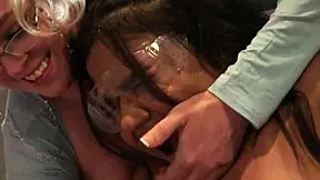 Asian and Latina MILFs getting naughty