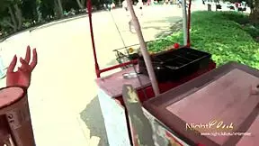 The seductive street girl commercial sex worker