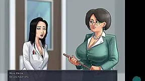 Sexy young teacher feels her twat touched in the summertime