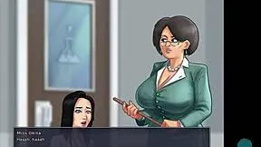 Sexy young teacher feels her twat touched in the summertime