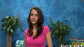 Porn video young and sexy babe gets a hardcore massage from a muscular hunk