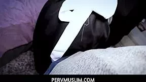 Hijab-clad teen's workplace arousal adventures