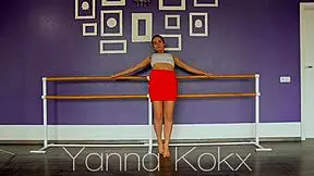 Naked gymnastics as performed by the alluring Staciana Stakley