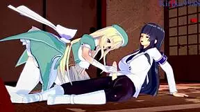 3D animated futanari sex action