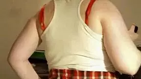 Members only video of a beautiful big busted skinny teen with small tits