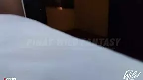 Just viral FILIPINA WIFE in bed strip with herself and fingering herself with a huge cock