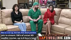 After moving to Australia she indulges herself in a kinky scene with Doctor Tampa at the bondage clinic