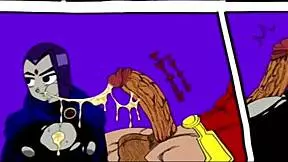 Wild anal sex with Raven