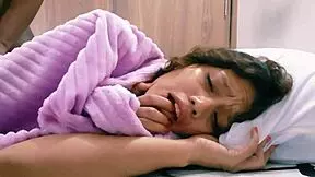 Teenage step siblings caught on bed in a sexual position
