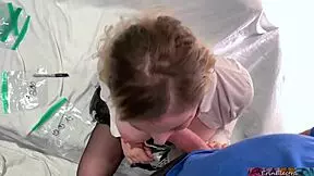 Stepson's hard cock in tight ass
