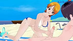 Watch this hot and packed 3D animated One Piece hentai where Nami and Nico Robin meet with a grown passion
