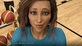 18-year-old Skye's wild college adventure in animated porn