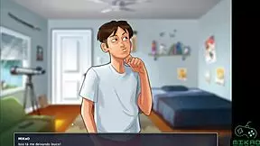 The 24th chapter of the Summertime saga – I did not believe that she would suck me during the live stream.