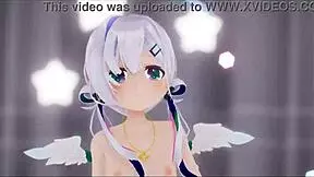 Amane Kanata's dark green outfit and sexy hentai scenes