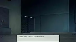 Asian girl dominated in Hentai game