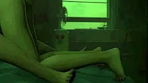 Realistic 3D strap-on action with hot lesbians