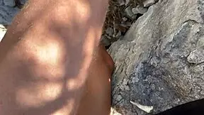 A cute couple’s amateur sex video in the woods