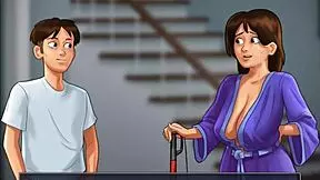 MILF stepmom seduces 18-year-old son
