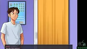 Helping out at school babes in SummertimeSaga episode 66