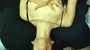 Petite teen enjoys anal sex and facial cumshot close up