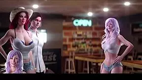 Stepmoms and stepaunty in 3D porn