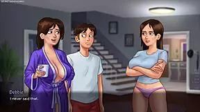Busty stepmom's monster cock game