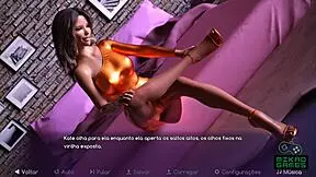 Crossdressing MILF gets fingered to climax in Succubus Summon