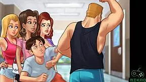 Cheerleader gets dominated and fucked in several positions