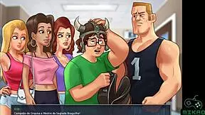 Cheerleader gets dominated and fucked in several positions