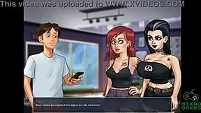 Redhead hooking up with Sirica in Summertime saga episode 85