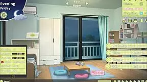 3D game with teen girls and monster cock action
