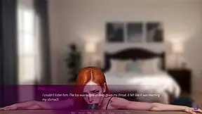 Redhead wife goes wild in rough deepthroat action