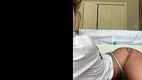 Hippie chick gets down and dirty for extra cash