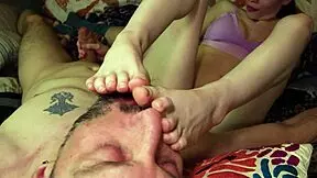 Young father in law and step son in hot yoga scene with anal sex