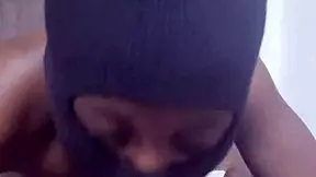 18-year-old cheerleader enjoys a chocolate stick in the bedroom