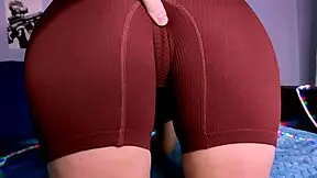 Natural beauty with piercings gives a great hand job and cum shot