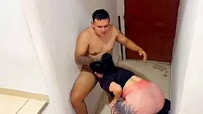Young Colombian gets her ass fucked in public park