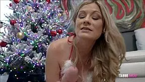 Stepmom's Christmas gift: intense missionary and cowgirl riding