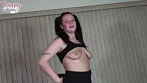 Petite teen gets kinky with her babysitting job