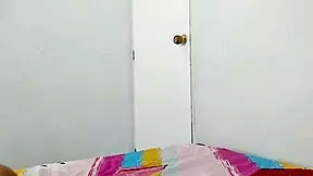 Hot amateur video of a young girl riding her stepdad's cock
