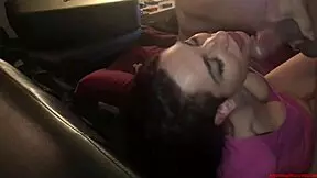 Natural tits bouncing while swallowing cum compilation