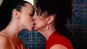 Beautiful girlfriend and stepmother have girl on girl action